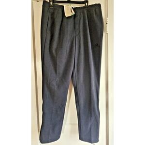 NWT adidas AURINK MENS‎ XL taper gym pants pull on drawstring blue zip legs